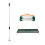 T-Mech (100cm, Green) Lawn Leveller & Aerator Grass Roller Levelling Rake 10