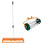 T-Mech (100cm, Orange ) Lawn Leveller & Aerator Grass Roller Levelling Rake 1