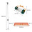 T-Mech (100cm, Orange ) Lawn Leveller & Aerator Grass Roller Levelling Rake 6