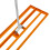T-Mech (100cm, Orange ) Lawn Leveller & Aerator Grass Roller Levelling Rake 7