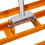T-Mech (100cm, Orange ) Lawn Leveller & Aerator Grass Roller Levelling Rake 9