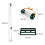 T-Mech T-Mech Rasenrakel 50cm und rollender Rasenlüfter – Grün 6