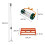 T-Mech (50cm, Orange ) Lawn Leveller & Aerator Grass Roller Levelling Rake 6