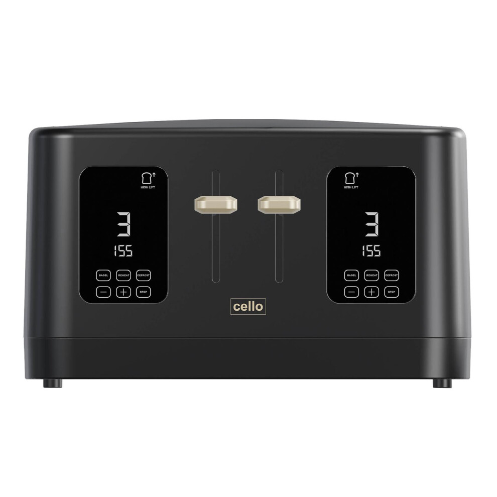 cello-digital-4-slice-toaster-with-toast-timer--1600w--digital-control-panel--wide-slot--7-browning-levels--auto-stop