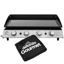 4 Burner Portable Gas Plancha & Cover