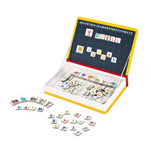 Janod - Magneti'Book Alphabet - 142-Piece Magnetic Educational Set - Catalan Version - Suitable for Ages 3 and Up, J02722