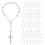 Lot de 30 perles de chapelet de baptême pour cadeaux 1