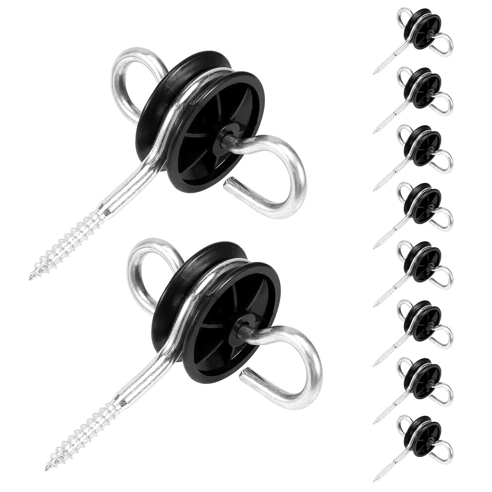 Â Llhappy 10Pcs Electric Fence Gate Handle Anchor Insulators 4851142767988