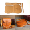  LLhappy DIY Leather Tool Kit Kraft Handbag Sewing Pattern Size 21x19x6.5CM 3