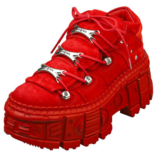 New Rock (37) New Rock M-106WALL-C13 Unisex Lederschuhe rot