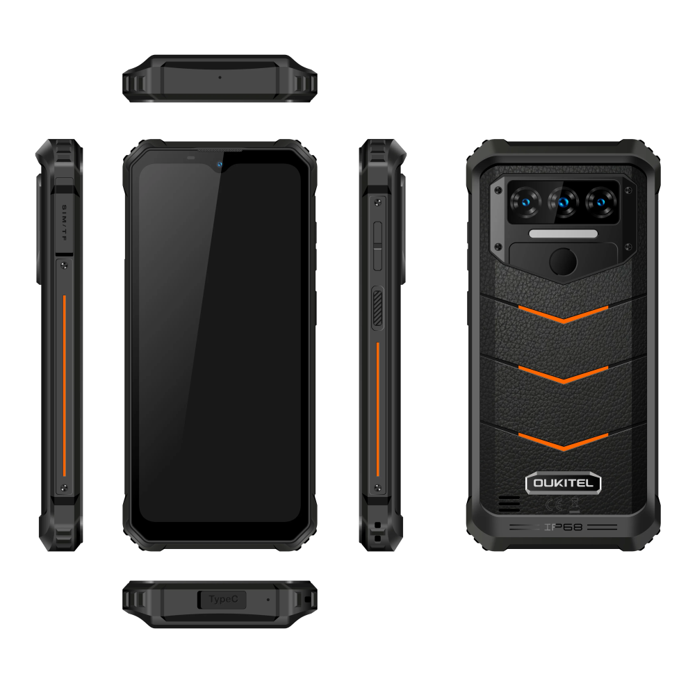 (orange) Oukitel WP38 Rugged Smartphone 6GB+128GB