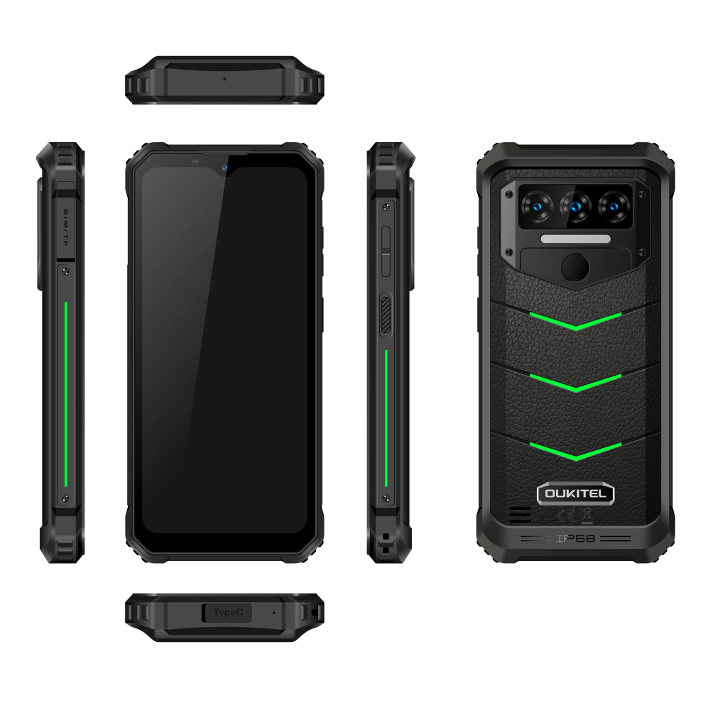 (green) Oukitel WP38 Rugged Smartphone 6GB+128GB