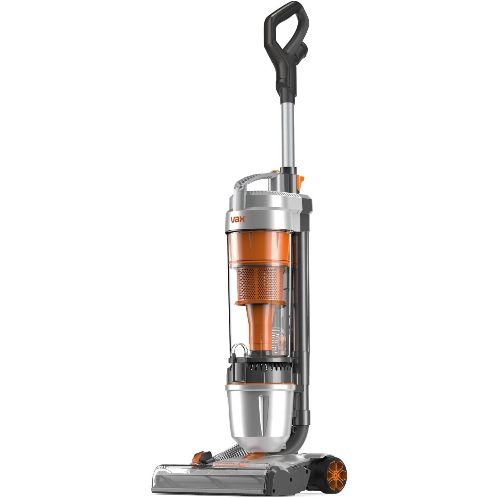 Vax Air Stretch Upright Vacuum Cleaner; Over 17m Reach; Lightweight - U85-AS-Be, Silver and Orange, 820W [Energy Class A]