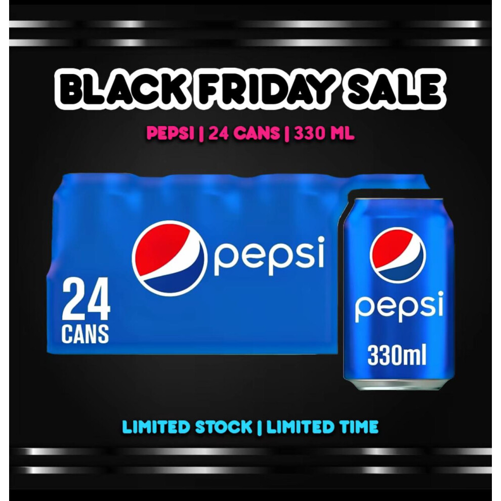 (Pepsi Cans 24x330ml) Wholesale Drinks, Bulk Cases Of Soft Drinks, Monster, Fanta, Coke, Pepsi And More Beverage