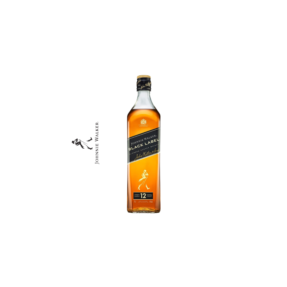 Johnnie Walker Label 12 Years Old Blended Scotch Whisky 70Cl 40% Vol. Black