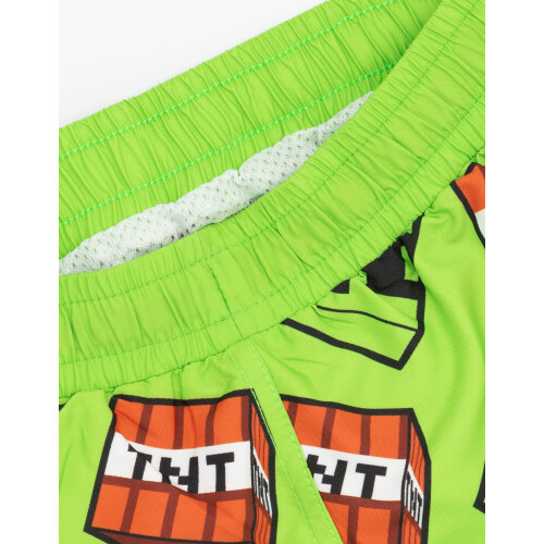 Minecraft Minecraft Swim Shorts (Boys Green) 2