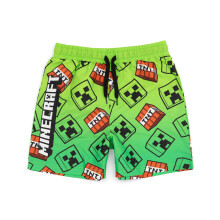 Minecraft Swim Shorts (Boys Green)