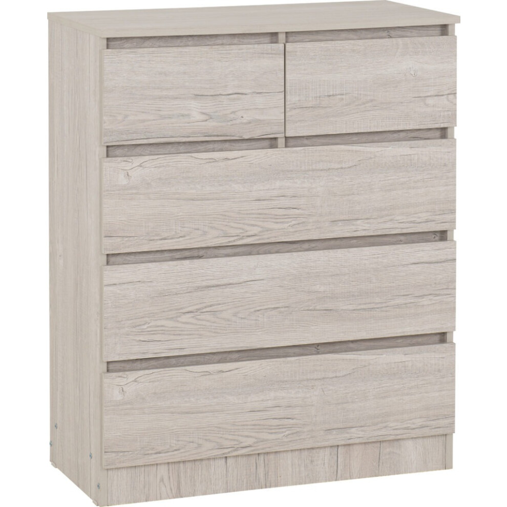 Malvern 3+2 Drawer Chest Urban Snow Beige