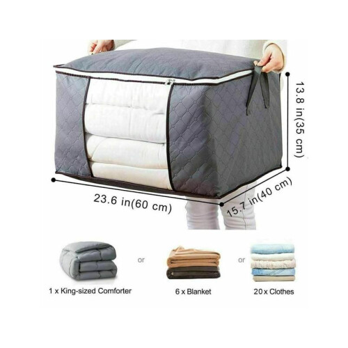 Large Clothes Quilt Blanket Storage Bag - Horizontal 2