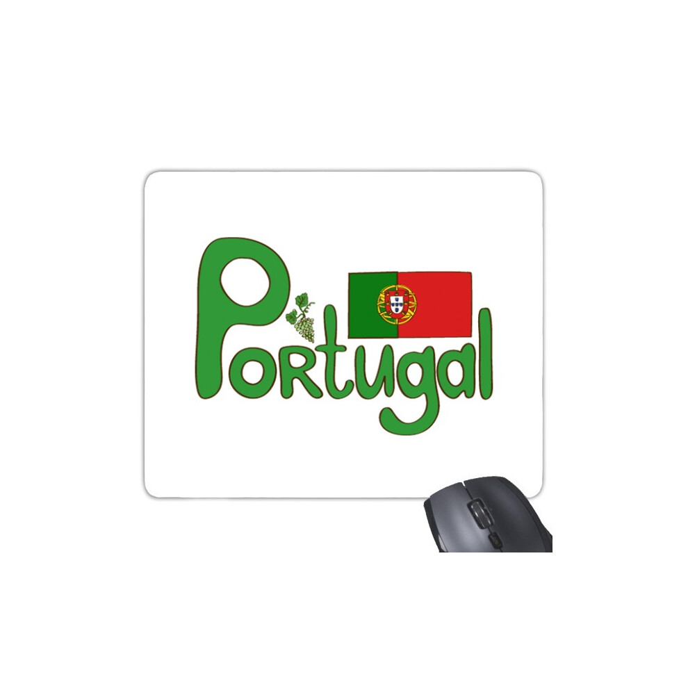 Portugal National Flag Pattern Mouse Pad Non-Slip Rubber Mousepad Game Office Green 697184811586