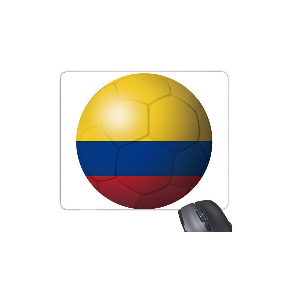 Colombia National Flag Soccer Football Mouse Pad Non-Slip Rubber Mousepad Game Office 697184811609