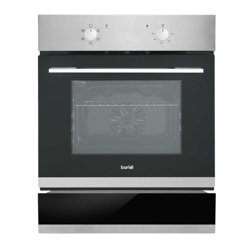 Dellonda Baridi 60cm 4 Function Fan Assisted Oven & 60cm Warming Drawer Bundle, Stainless Steel- DH233