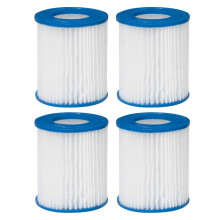 Swimming Pool Filter Cartridge, Use for DL18 & DL21, Pack of 4 - DL116