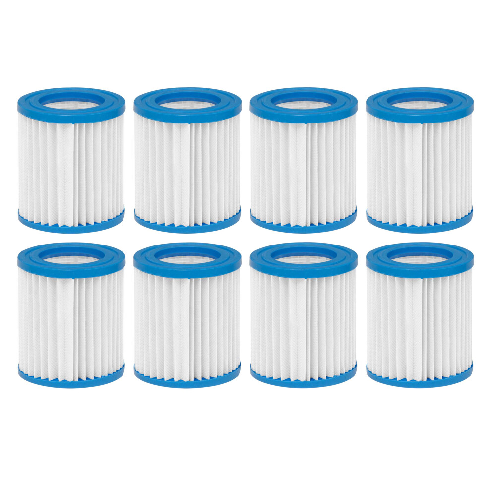 Swimming Pool Filter Cartridge, Use For DL19 & DL20, Pack of 8 - DL117