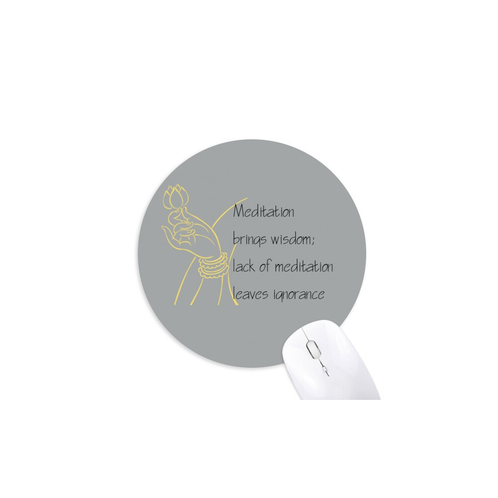 Meditation Bs Wise Blessing Quote Mouse Pad Comfortable Game Office Mat 697184812026