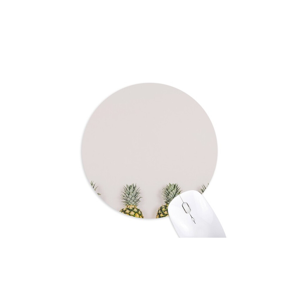 Fresh Pineapple Fruit Wall Mouse Pad Comfortable Game Office Mat White 697184812354
