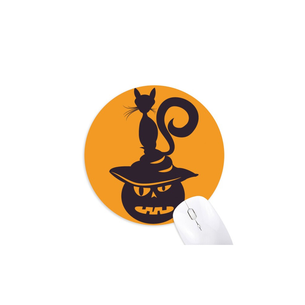 Photos - Other for Computer Pumpkin Monster Hat Cat Halloween Mouse Pad Comfortable Game Office Mat