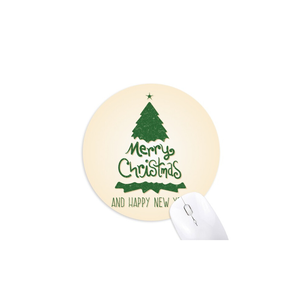 Merry Mas Tree Illustration Mouse Pad Comfortable Game Office Mat Green 697184812415