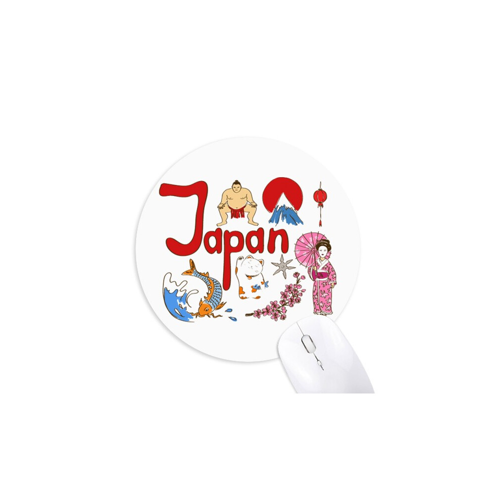 Japan National Symbol Landmark Pattern Mouse Pad Comfortable Game Office Mat 697184812484