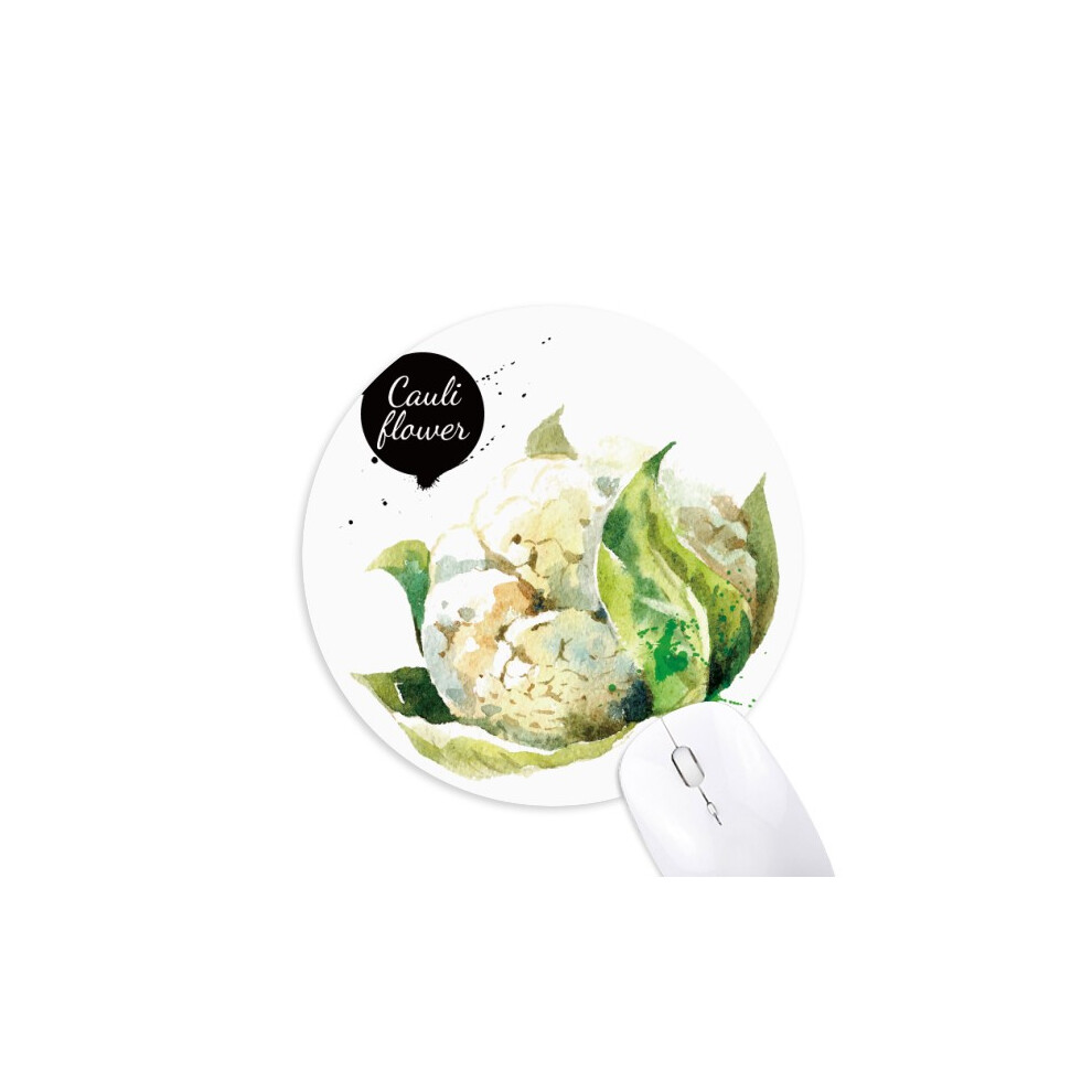 Cauliflower Vegetable Tasty Healthy Watercolor Mouse Pad Comfortable Game Office Mat 697184812804