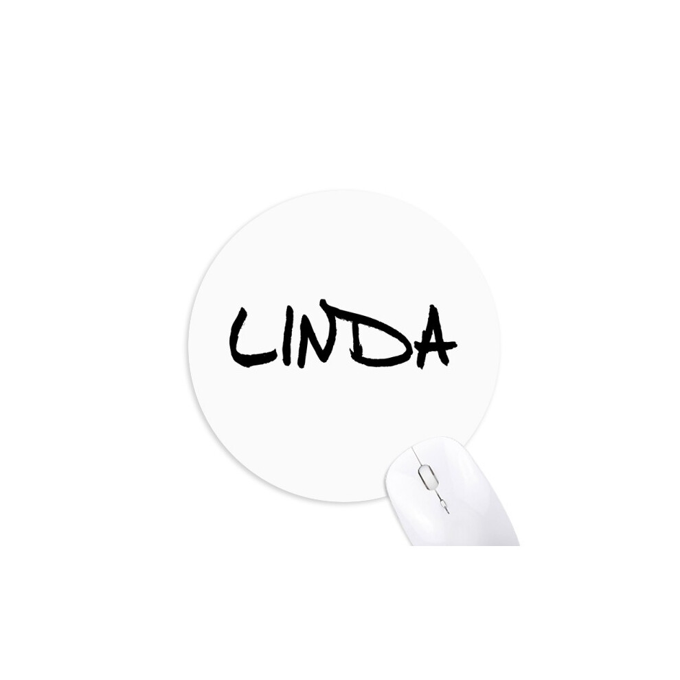 Special Handwriting English Name Linda Mouse Pad Comfortable Game Office Mat 697184813054