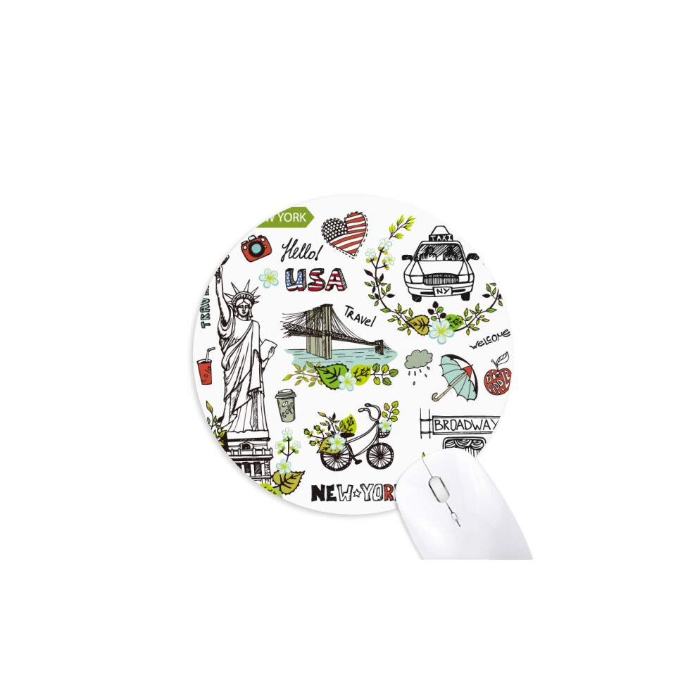 Sp New York America Graffiti Mouse Pad Comfortable Game Office Mat 697184813191