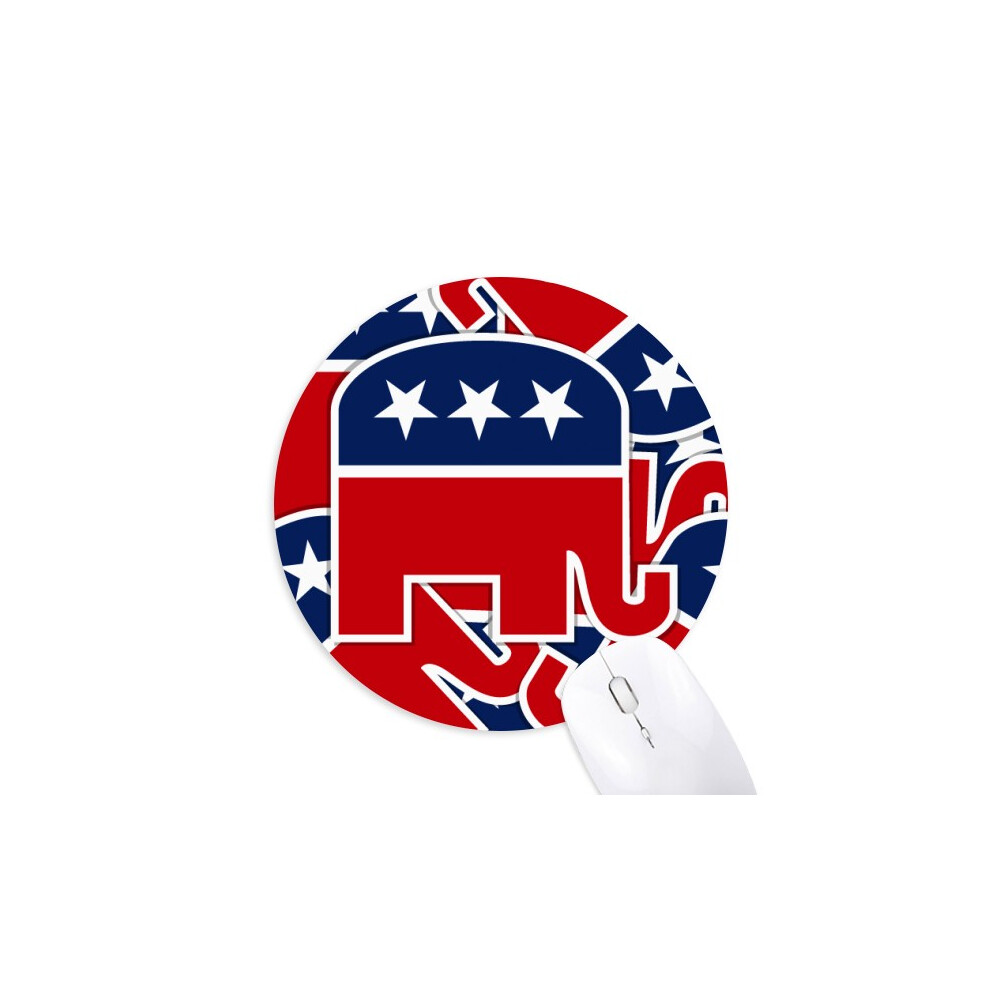 America Elephant Emblem Republican Mouse Pad Comfortable Game Office Mat 697184813337