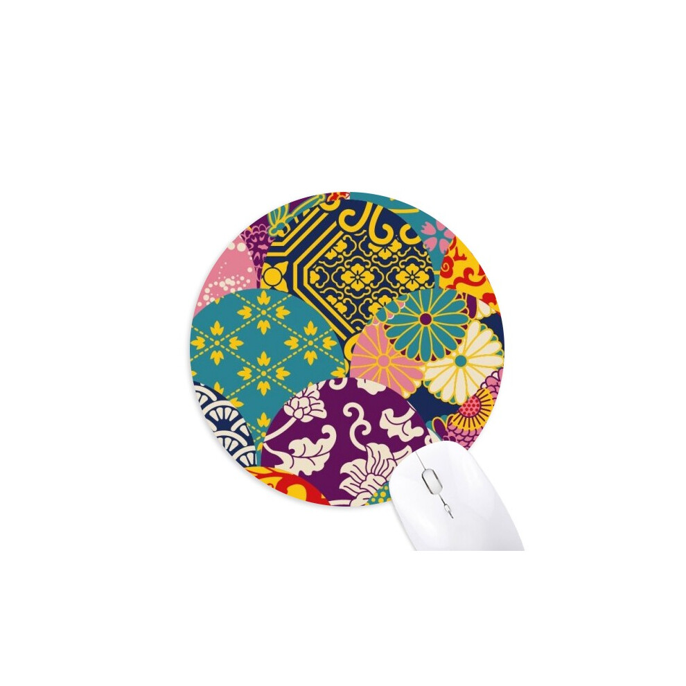 Flowers Lines Pattern China Japanese Style Mouse Pad Comfortable Game Office Mat 697184813344