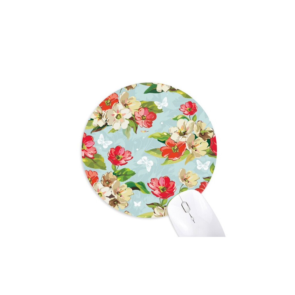 Elegant Blossom Flowers Drawing S Mouse Pad Comfortable Game Office Mat Peach 697184813405