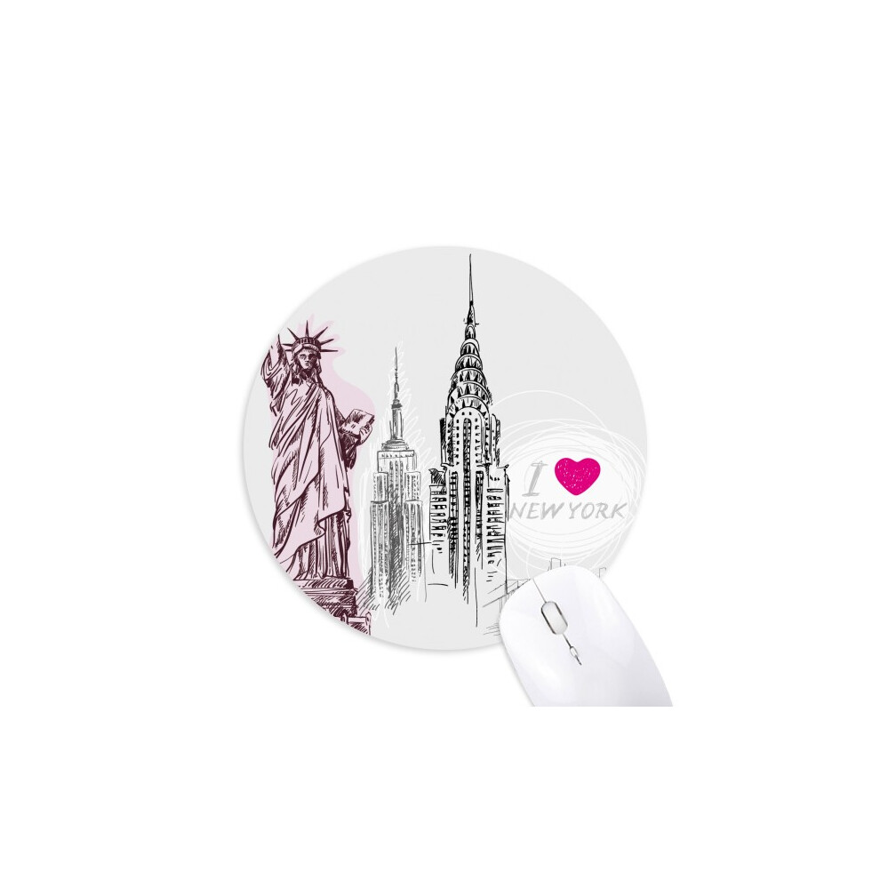 I Love New York America Country City Mouse Pad Comfortable Game Office Mat 697184813443
