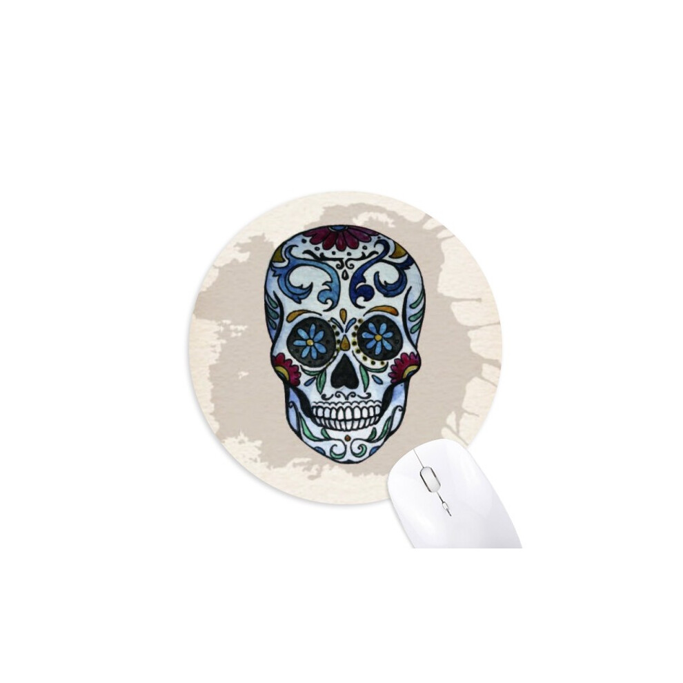 L Mexico National Culture Illustration Mouse Pad Comfortable Game Office Mat Gray 697184813641