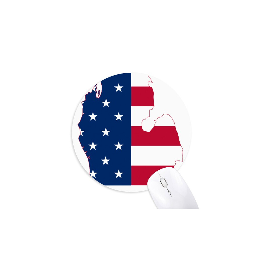 Michigan America Usa Map Stars Tripes Flag Mouse Pad Comfortable Game Office Mat 697184813818