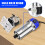 Handheld Wood Compact Trim Router Power Routers Tool Palm Router Trimmer with 15PCS 1/4" Router Bits 7