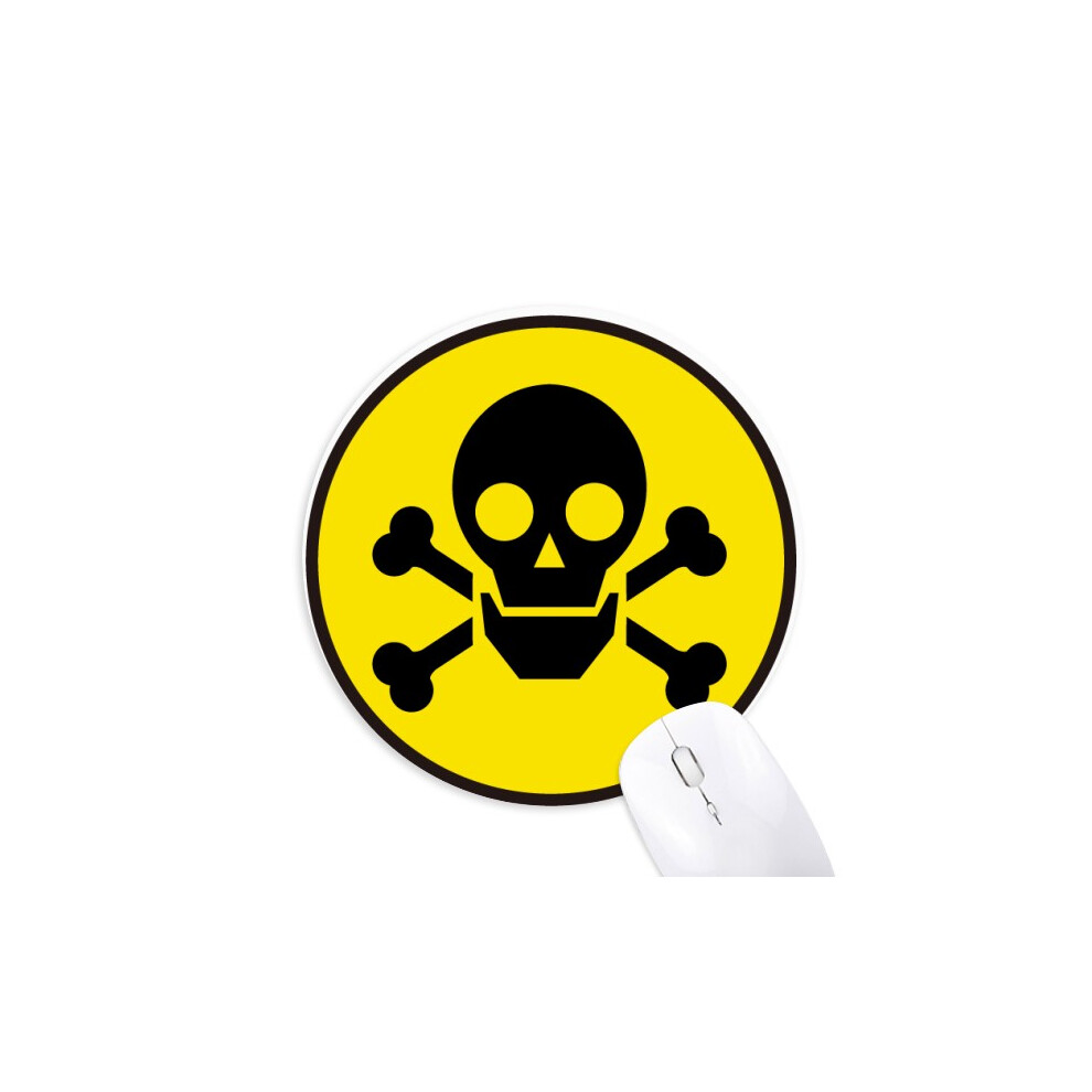 Dangerous Checal Toxic Radiation Symbol Mouse Pad Comfortable Game Office Mat Yellow 697184814488