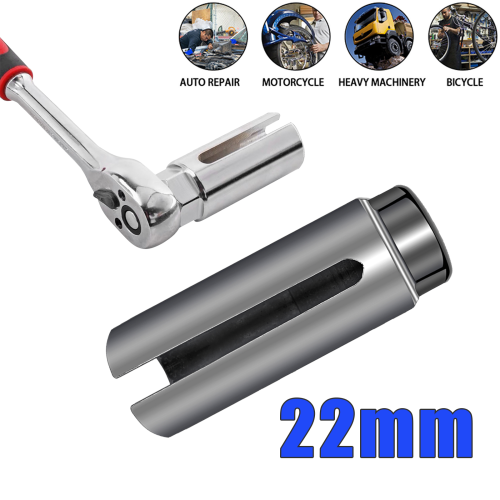 22mm 1/2" Drive Lambda Oxygen Sensor Open Socket Removal Hand Wrench
