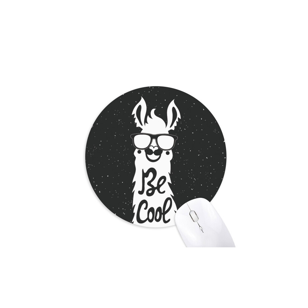 Be Cool Alpaca Quote Mouse Pad Comfortable Game Office Mat Black/White 697184815065