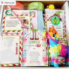 Elf Props Kit 24 Days of Christmas Elf Activities Elf Countdown Gift Kids