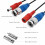 ZOSI 4 Pack 30M 100FT Extension Cable CCTV Camera BNC DC Power Lead 3