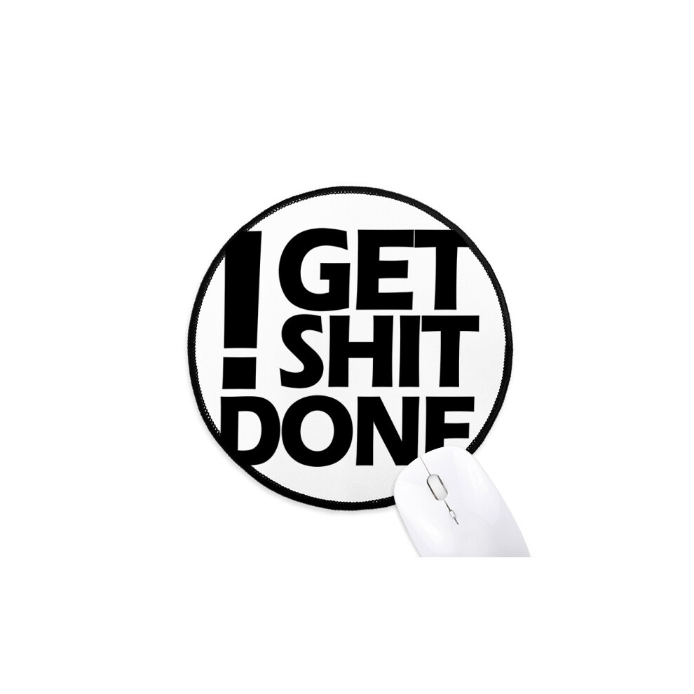 Get D Quote Mouse Pad Desktop Office Round Mat For Computer 697184821141