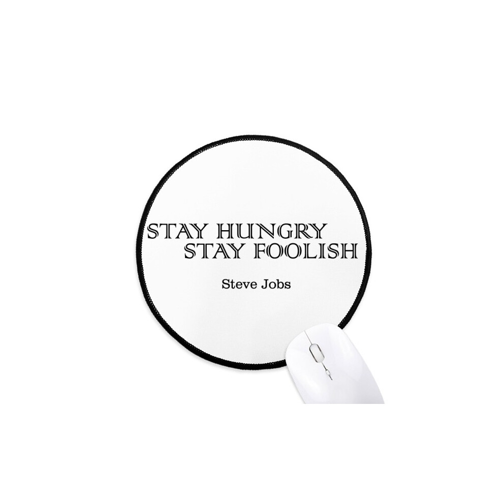 Quote From Steve Jobs Mouse Pad Desktop Office Round Mat For Computer 697184821349